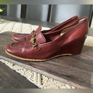 DAVIDS Vintage Wedge Loafer Size 9 Like New